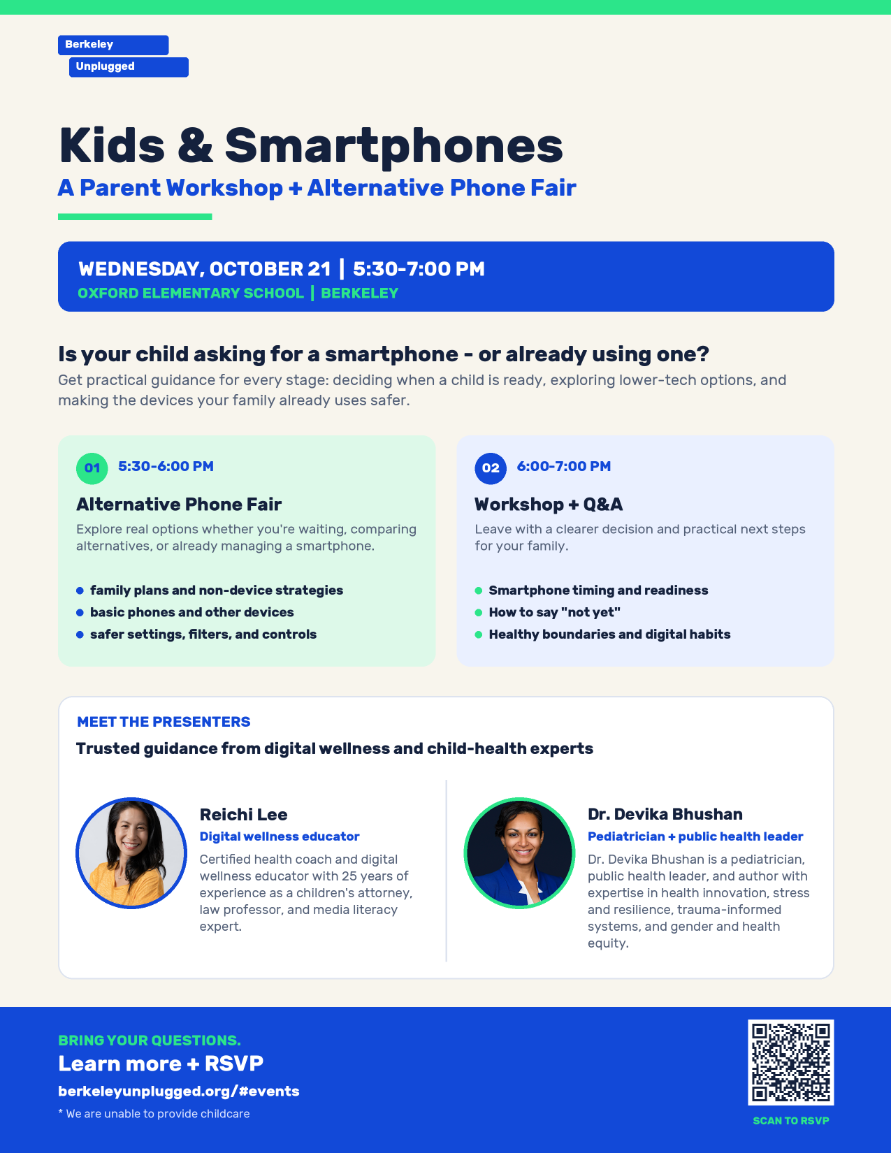 Kids & Smartphones Event Flyer